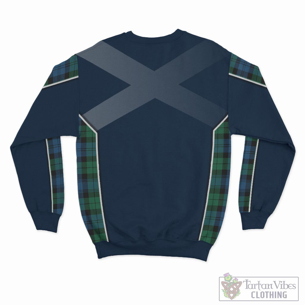 Tartan Vibes Clothing Black Watch Ancient Tartan Sweater with Family Crest and Lion Rampant Vibes Sport Style