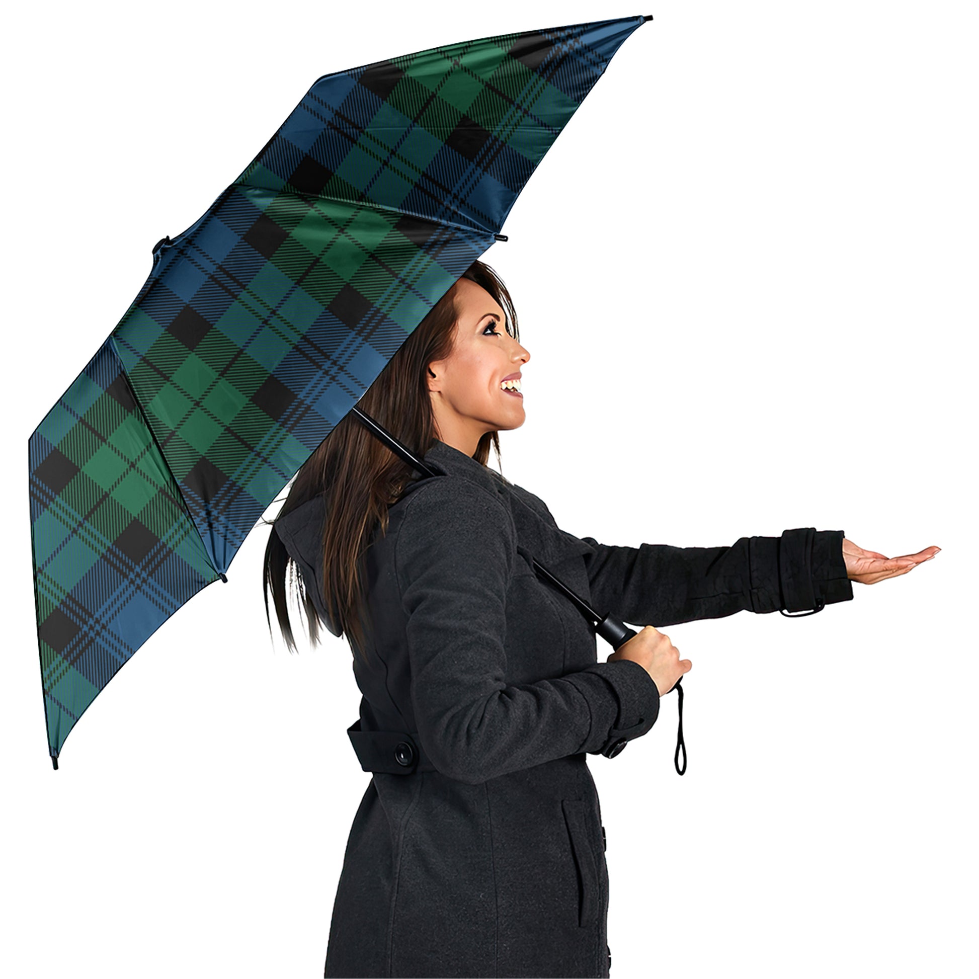 Black Watch Ancient Tartan Umbrella - Tartanvibesclothing