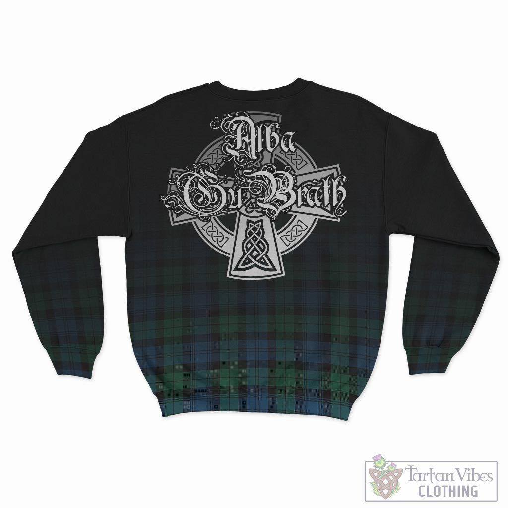 Tartan Vibes Clothing Black Watch Ancient Tartan Sweatshirt Featuring Alba Gu Brath Family Crest Celtic Inspired