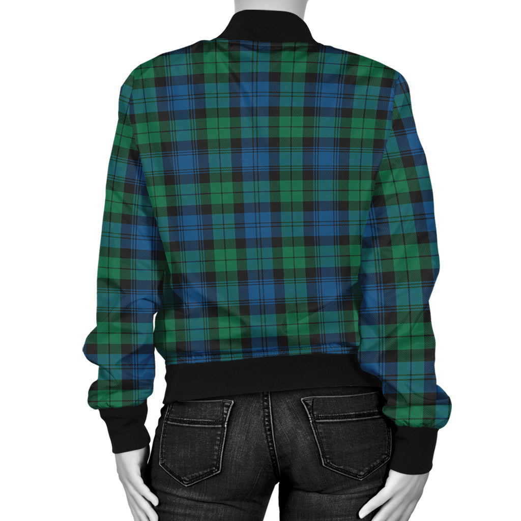 Black Watch Ancient Tartan Bomber Jacket with Family Crest - Tartanvibesclothing