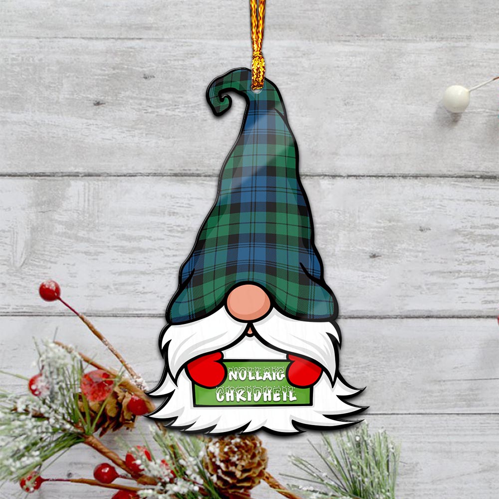 Black Watch Ancient Gnome Christmas Ornament with His Tartan Christmas Hat - Tartan Vibes Clothing