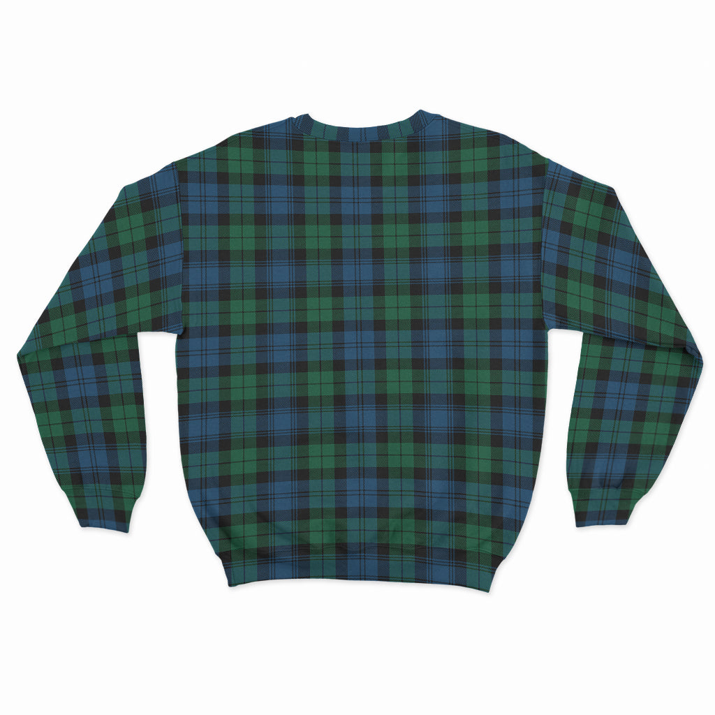 Black Watch Ancient Tartan Sweatshirt with Family Crest - Tartan Vibes Clothing