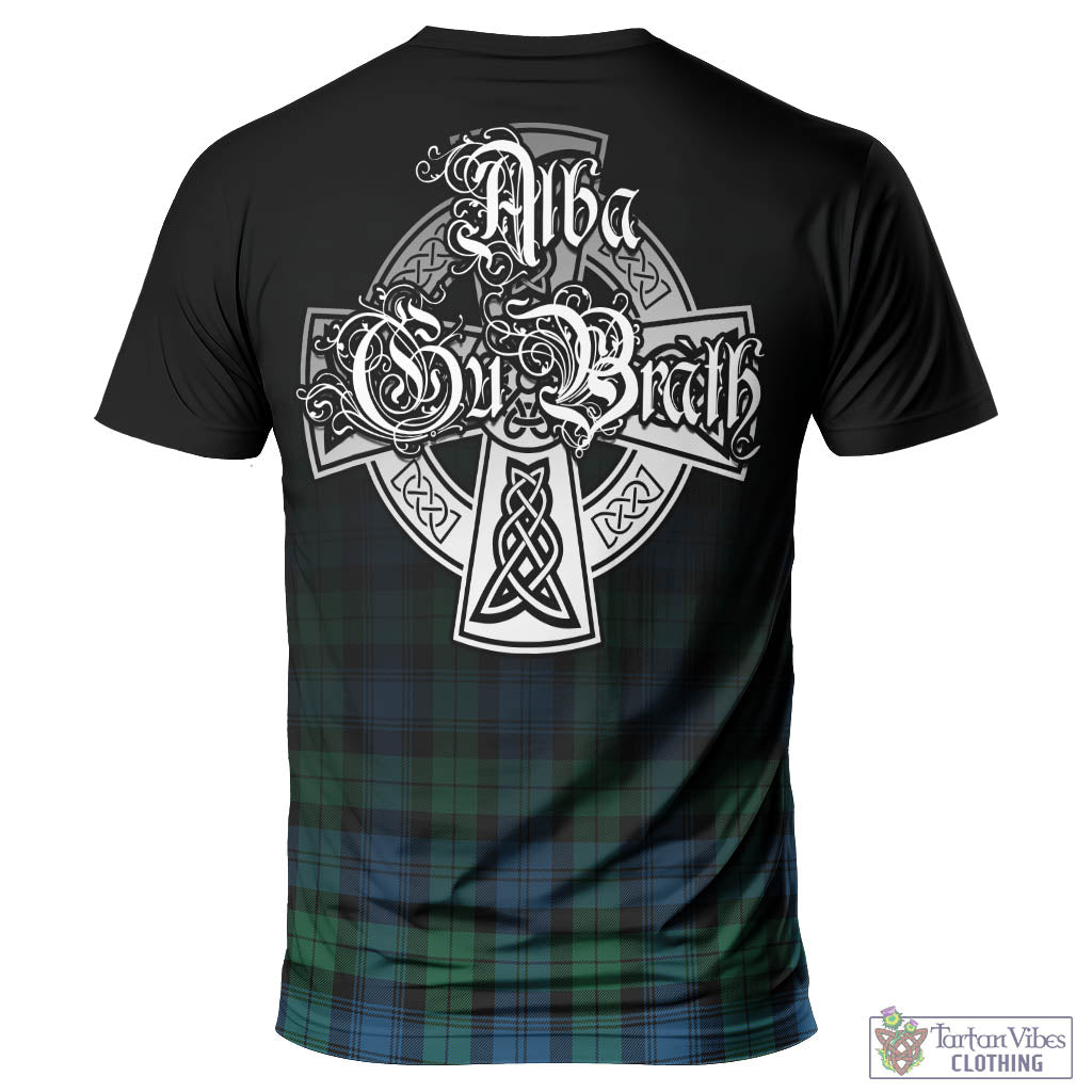 Tartan Vibes Clothing Black Watch Ancient Tartan T-Shirt Featuring Alba Gu Brath Family Crest Celtic Inspired