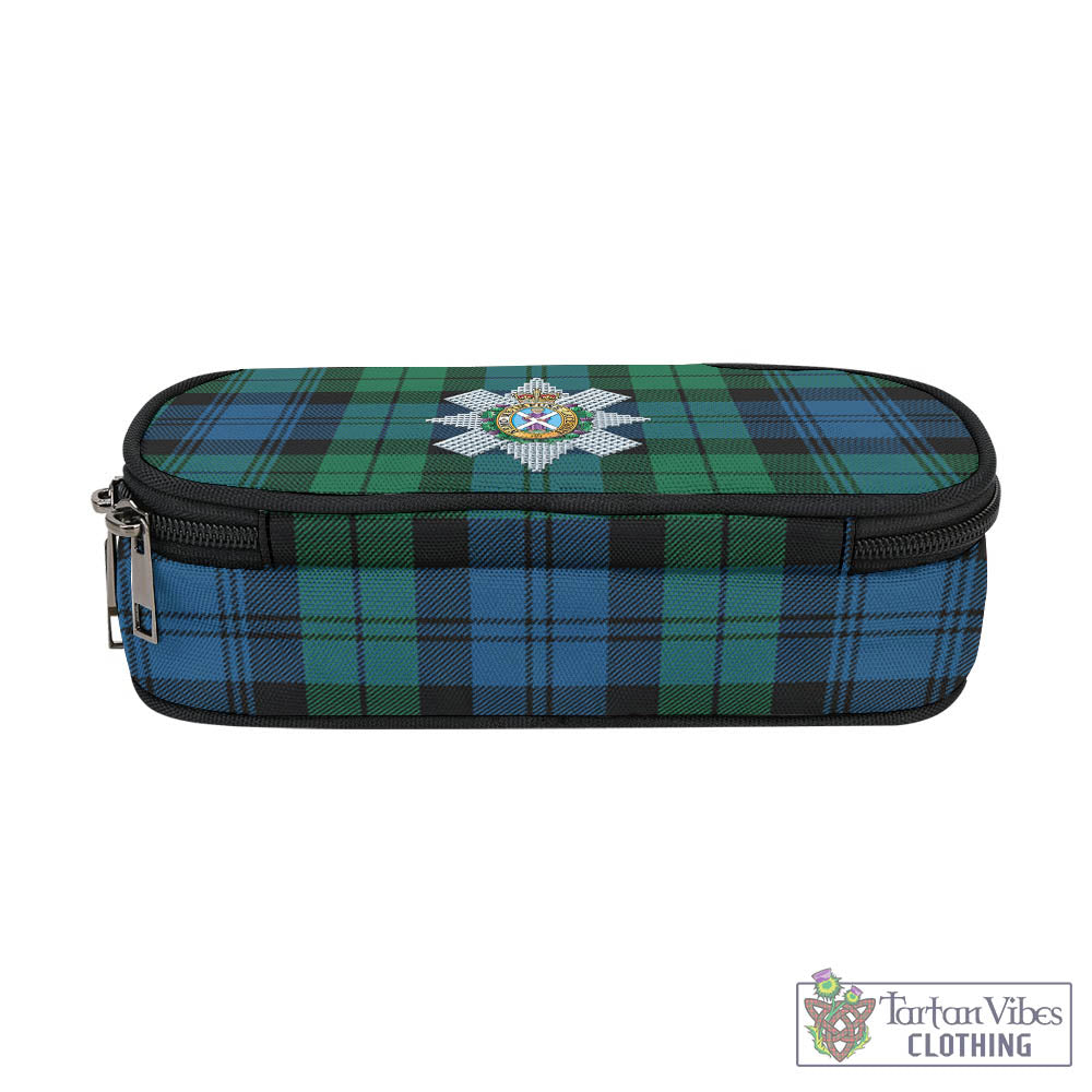 Tartan Vibes Clothing Black Watch Ancient Tartan Pen and Pencil Case with Family Crest