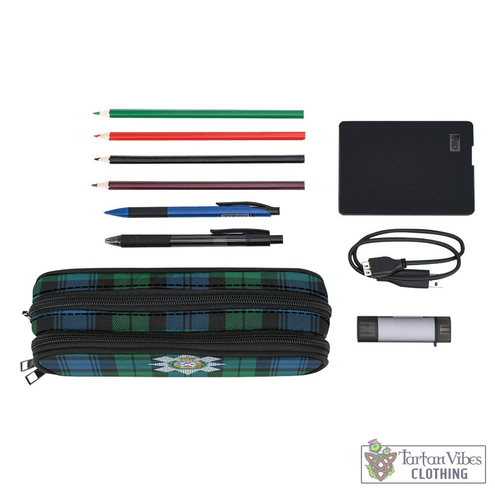 Tartan Vibes Clothing Black Watch Ancient Tartan Pen and Pencil Case with Family Crest