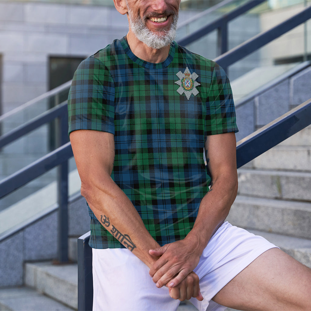 Black Watch Ancient Tartan T-Shirt with Family Crest - Tartan Vibes Clothing