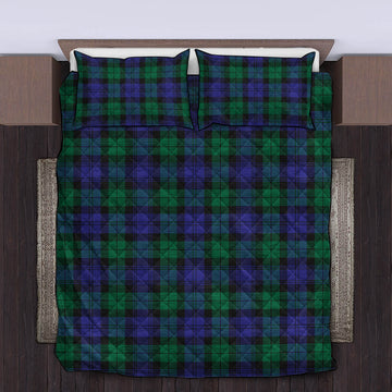 Black Watch Modern Tartan Quilt Bed Set