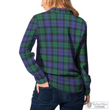 Black Watch Modern Tartan Women's Casual Shirt