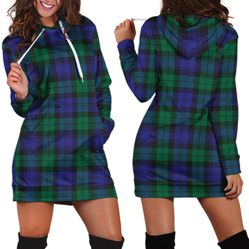 Black Watch Modern Tartan Hoodie Dress