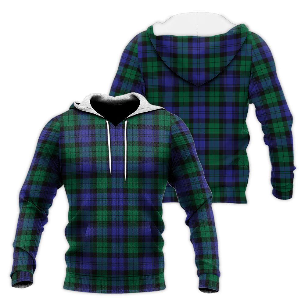 Black Watch Modern Tartan Knitted Hoodie Unisex Knitted Hoodie - Tartanvibesclothing