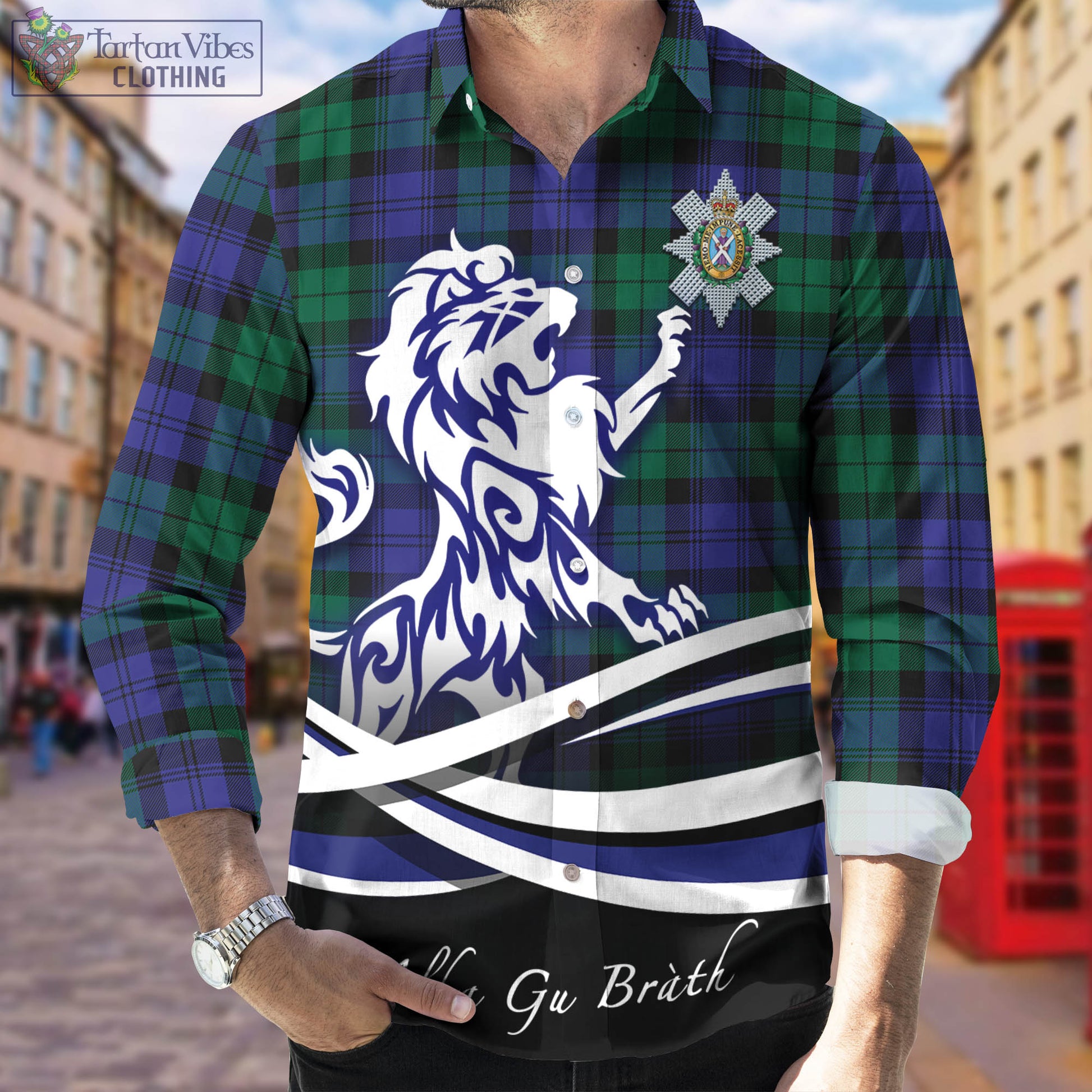 black-watch-modern-tartan-long-sleeve-button-up-shirt-with-alba-gu-brath-regal-lion-emblem