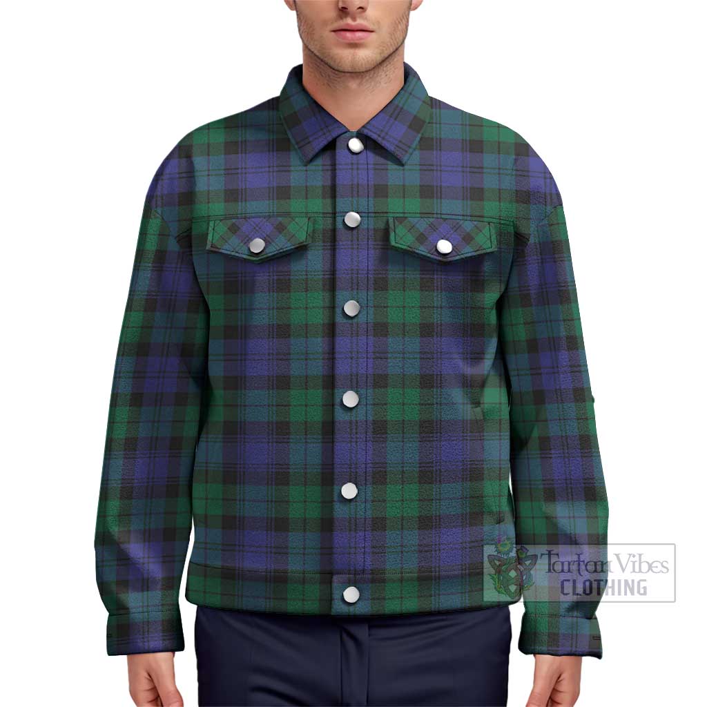 Black Watch Modern Tartan Unisex Lapel Cotton Jacket Unisex - Tartan Vibes Clothing