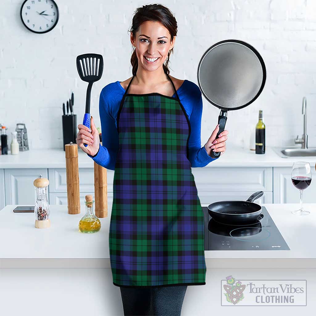 Black Watch Modern Tartan Apron Black S 38x47 cm - Tartan Vibes Clothing