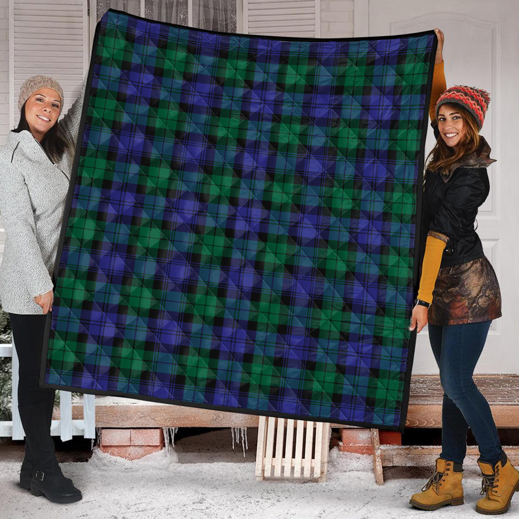 Black Watch Modern Tartan Quilt - Tartanvibesclothing