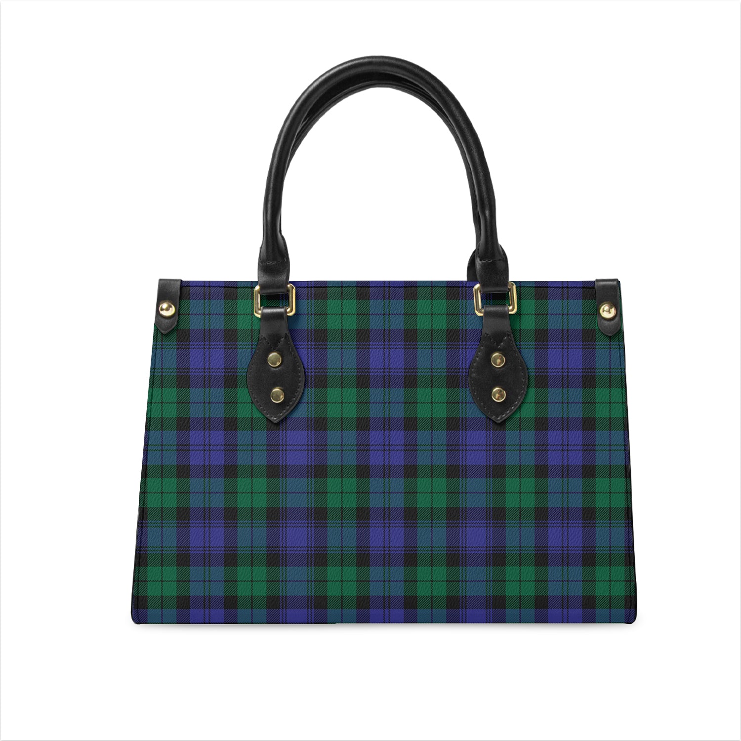 Black Watch Modern Tartan Leather Bag One Size 29*11*20 cm - Tartanvibesclothing