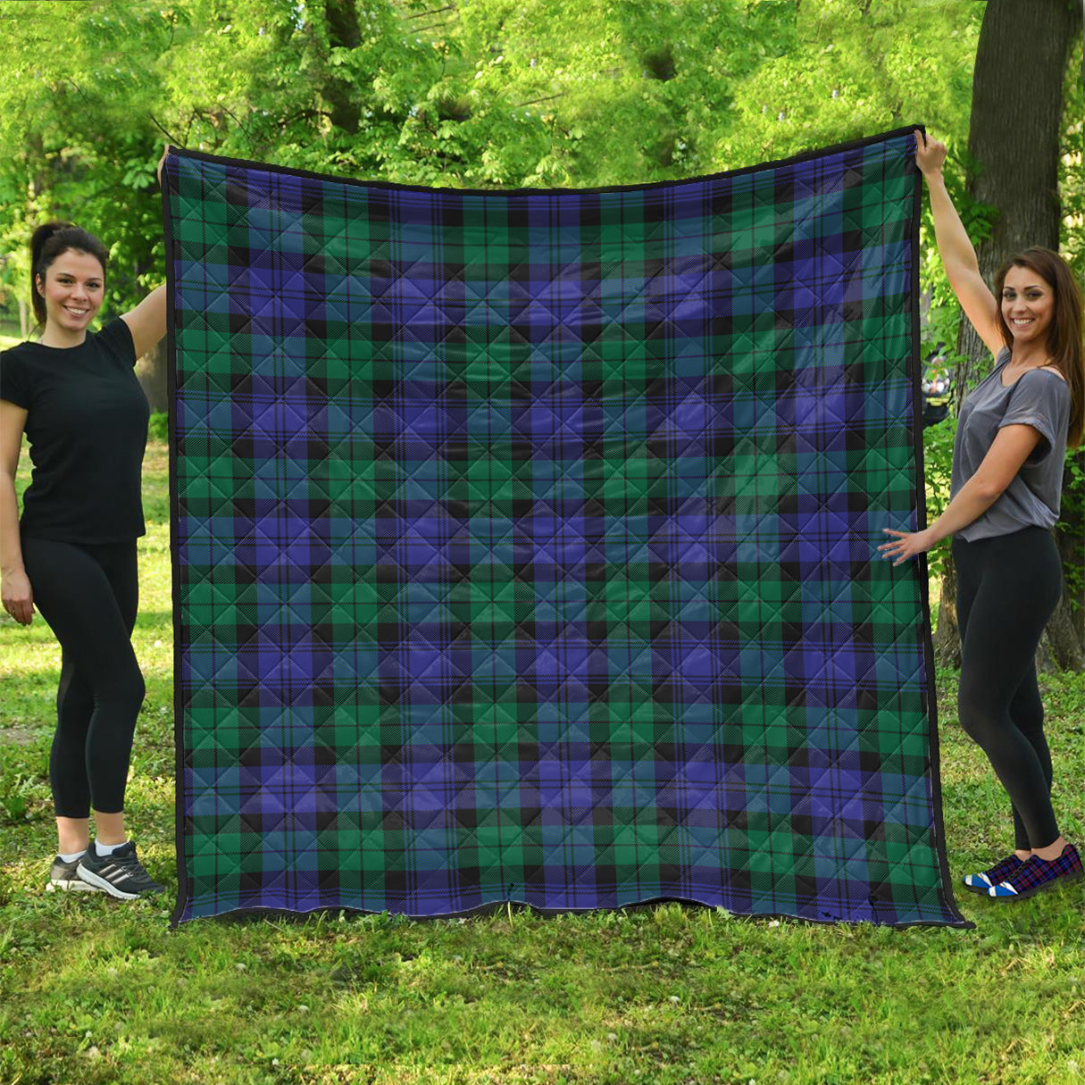 Black Watch Modern Tartan Quilt - Tartanvibesclothing