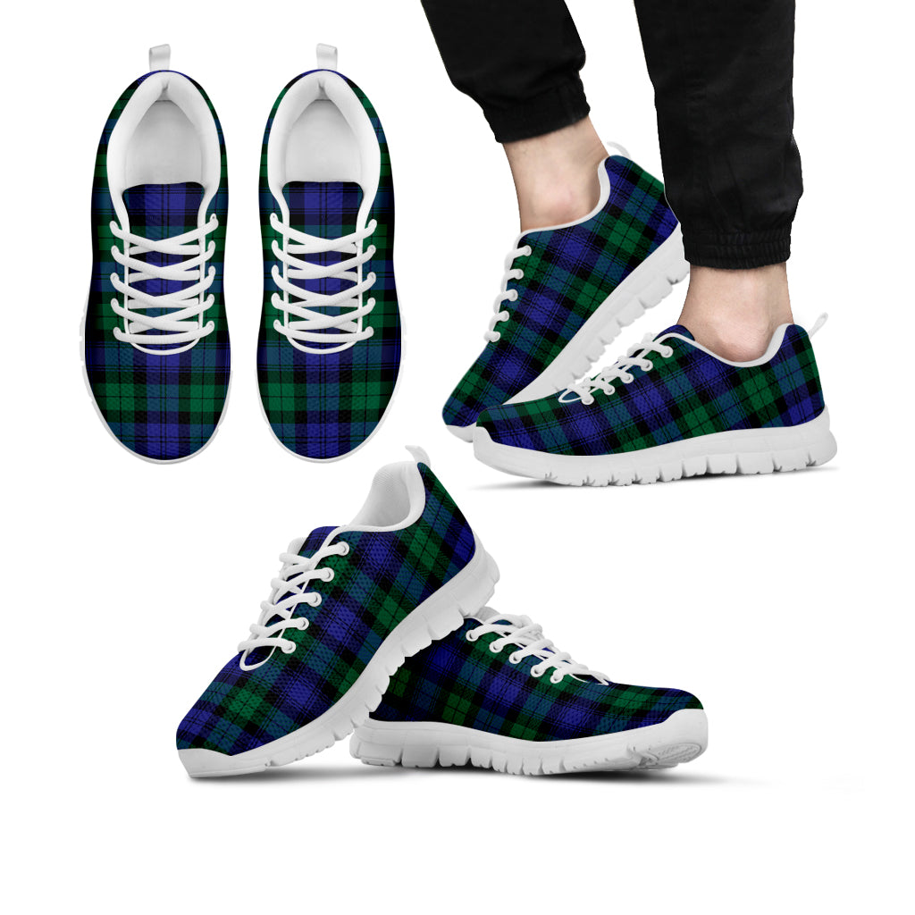 Black Watch Modern Tartan Sneakers - Tartan Vibes Clothing