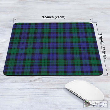 Black Watch Modern Tartan Mouse Pad