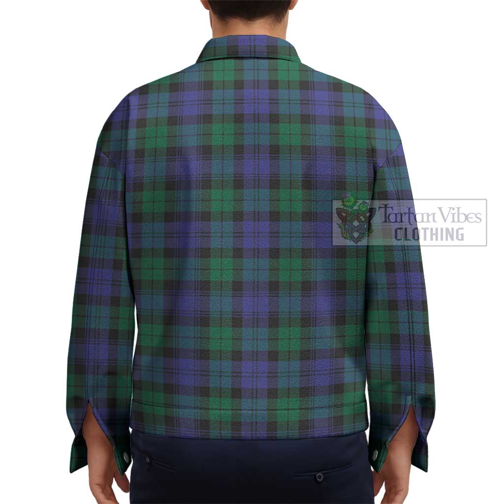 Black Watch Modern Tartan Unisex Lapel Cotton Jacket - Tartan Vibes Clothing