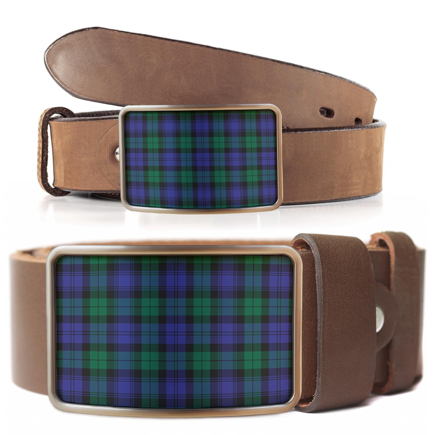 Black Watch Modern Tartan Belt Buckles - Tartan Vibes Clothing