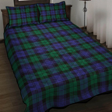 Black Watch Modern Tartan Quilt Bed Set