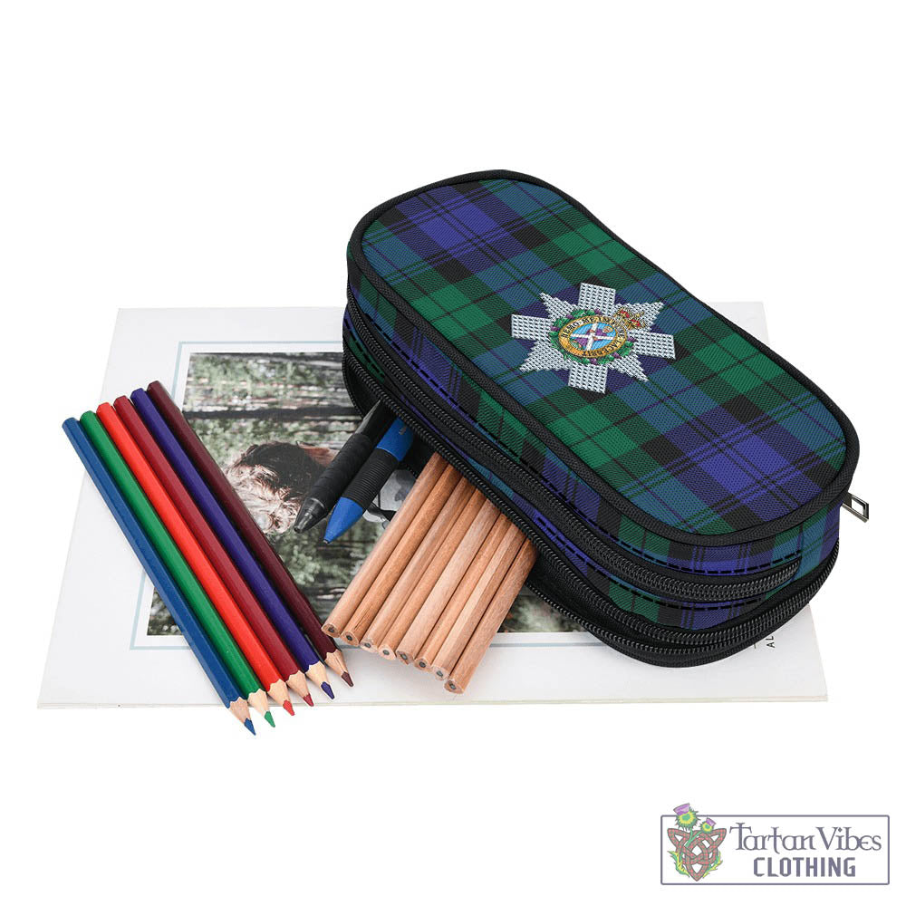 Tartan Vibes Clothing Black Watch Modern Tartan Pen and Pencil Case with Family Crest