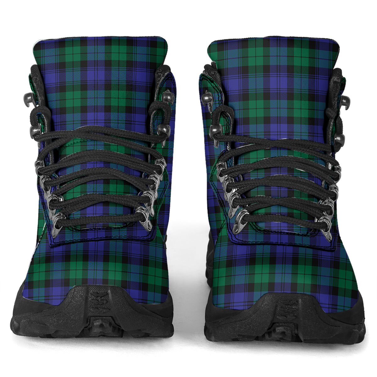 Black Watch Modern Tartan Alpine Boots - Tartanvibesclothing