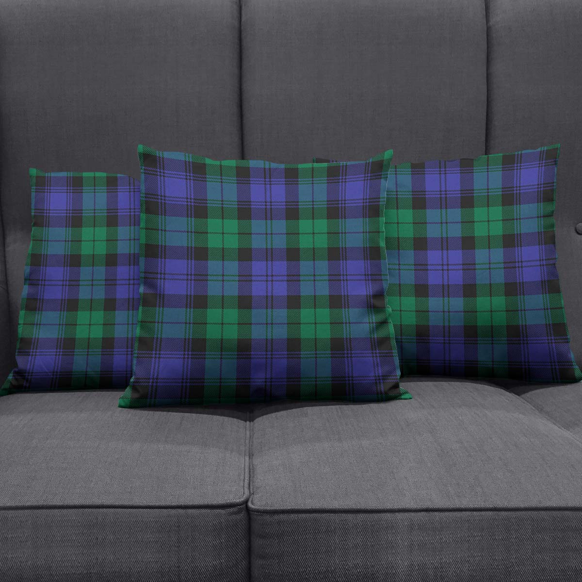 Black Watch Modern Tartan Pillow Cover - Tartanvibesclothing