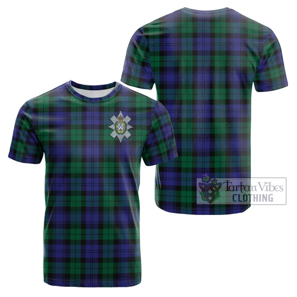 Black Watch Modern Tartan Cotton T-Shirt with Family Crest Kid's Shirt - Tartanvibesclothing Shop