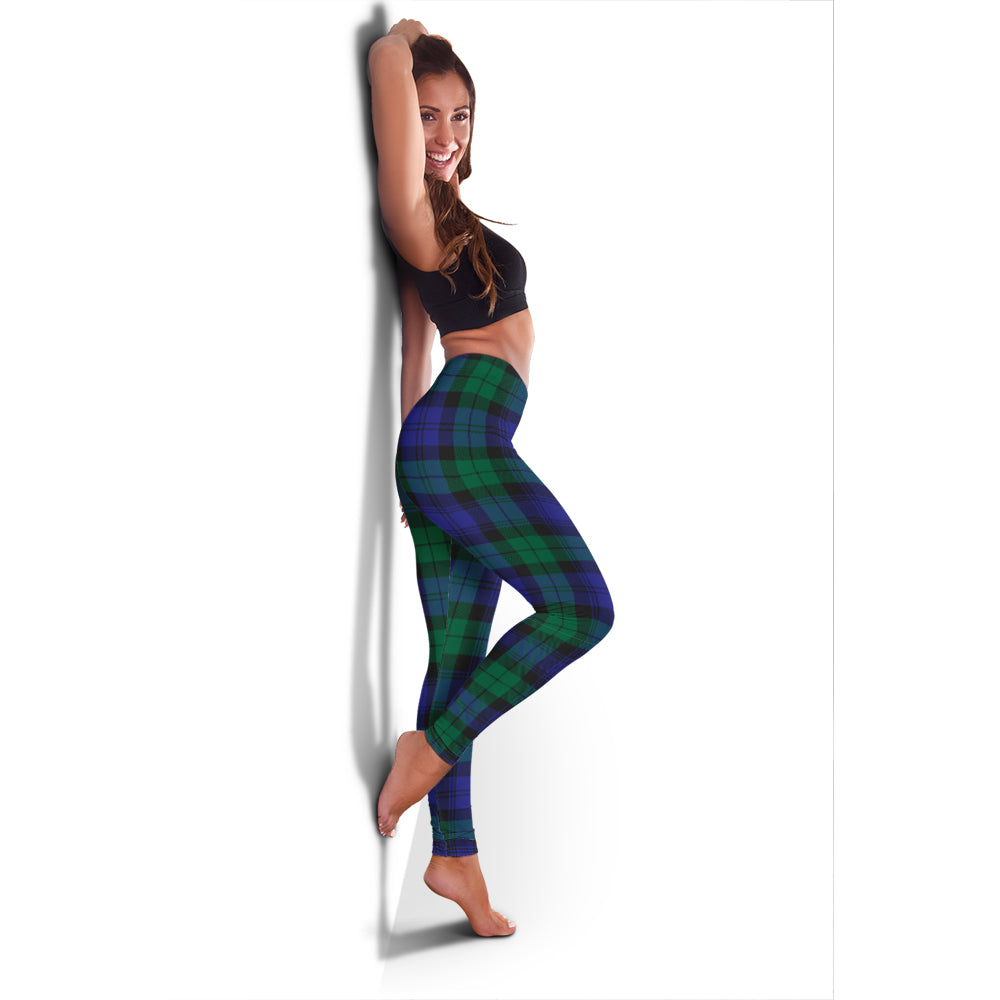 Black Watch Modern Tartan Womens Leggings - Tartanvibesclothing