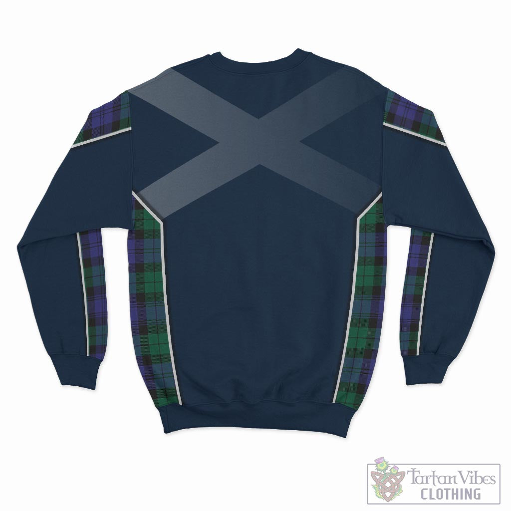 Tartan Vibes Clothing Black Watch Modern Tartan Sweater with Family Crest and Lion Rampant Vibes Sport Style