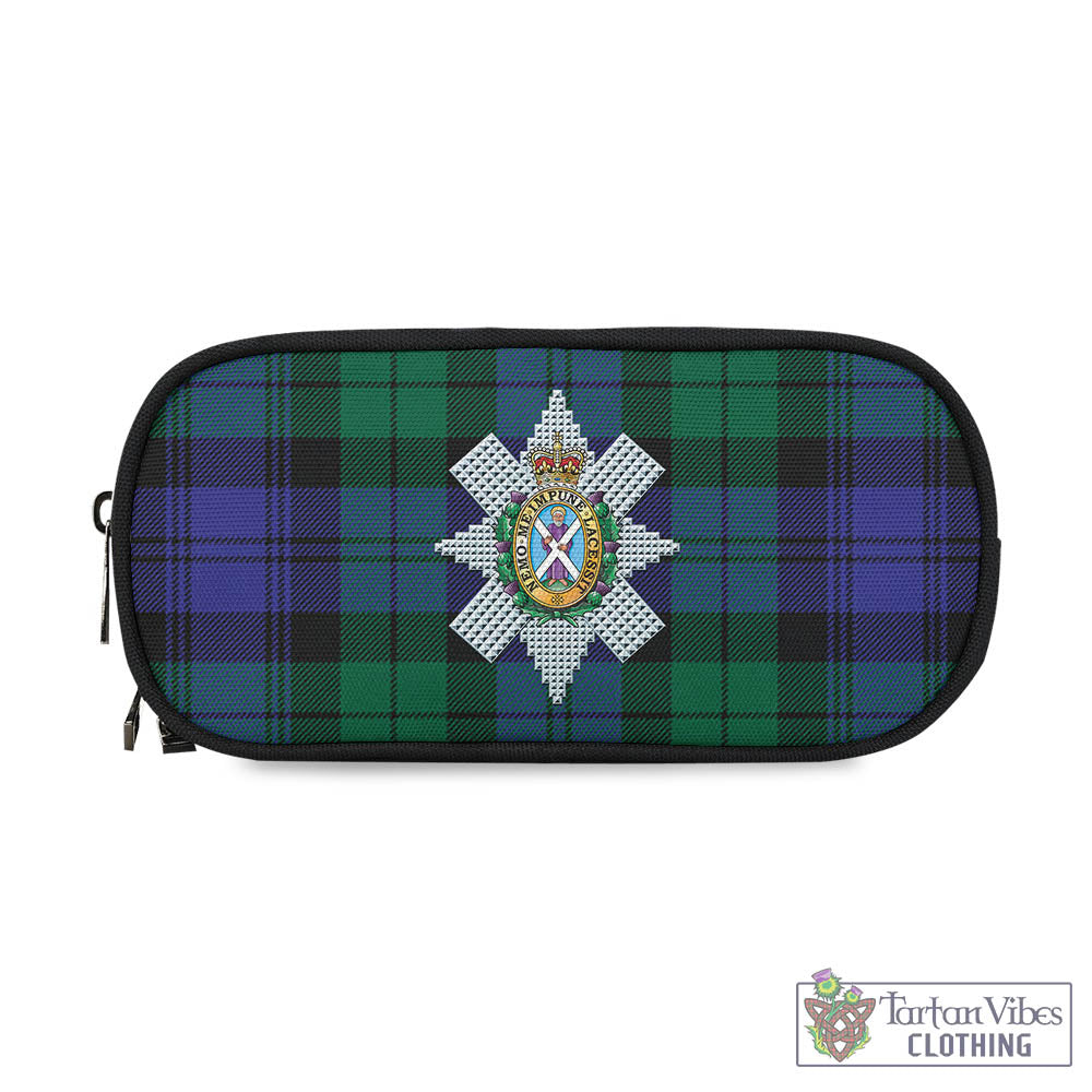 Tartan Vibes Clothing Black Watch Modern Tartan Pen and Pencil Case with Family Crest