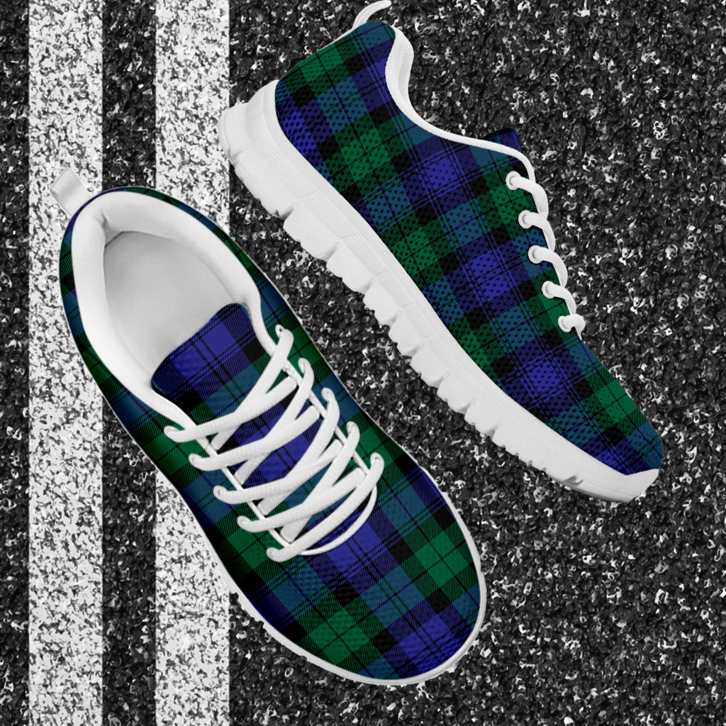 Black Watch Modern Tartan Sneakers - Tartan Vibes Clothing