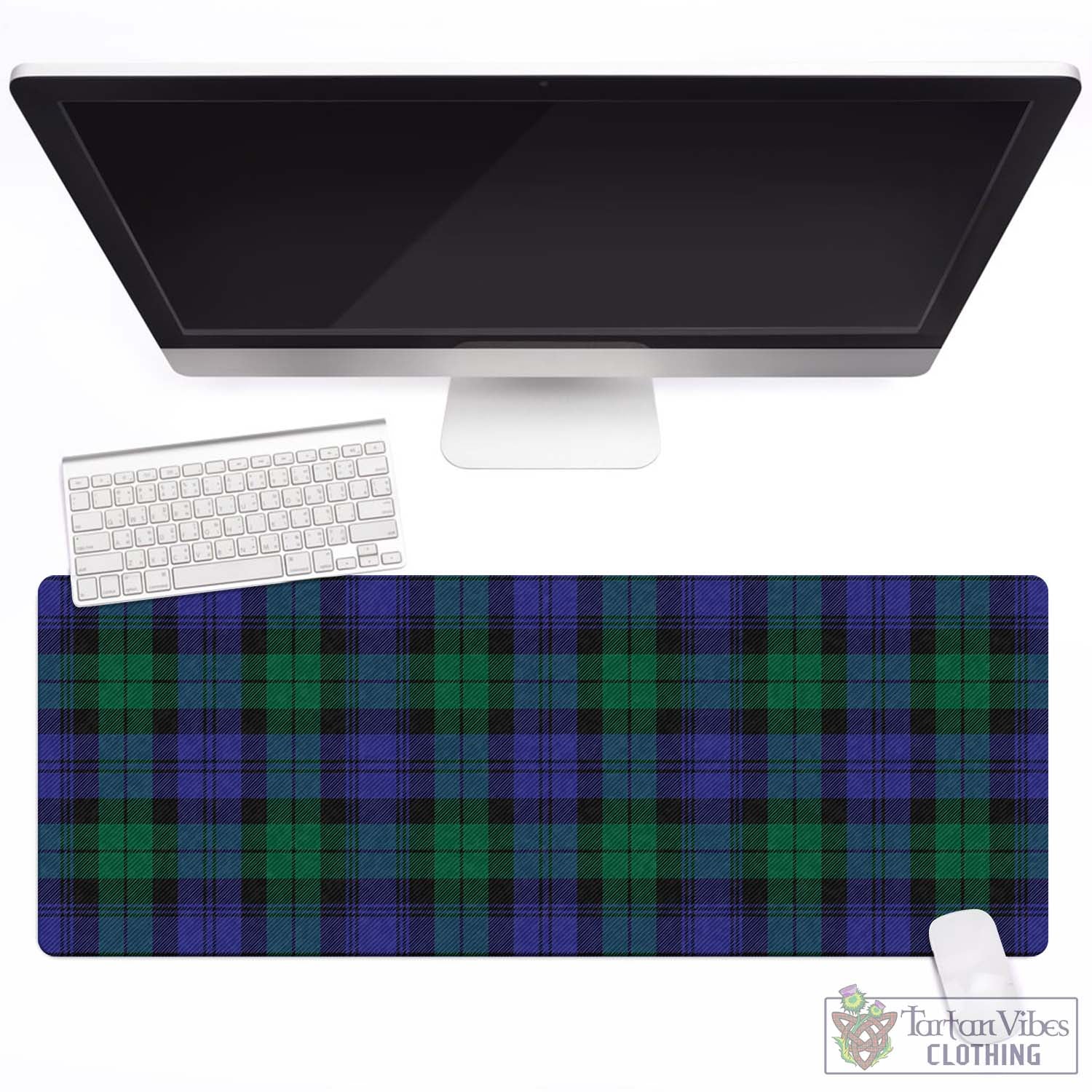 Tartan Vibes Clothing Black Watch Modern Tartan Mouse Pad