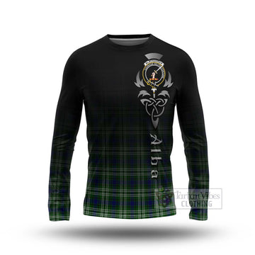 Blackadder Tartan Long Sleeve T-Shirt Featuring Alba Gu Brath Family Crest Celtic Inspired Unisex - Tartan Vibes Clothing