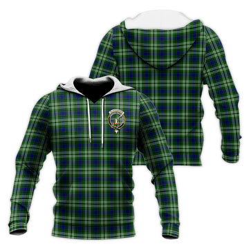 Blackadder Tartan Knitted Hoodie with Family Crest Unisex Knitted Pullover Hoodie - Tartan Vibes Clothing