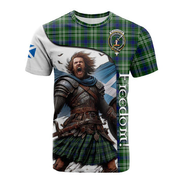Blackadder Crest Tartan Cotton T-shirt Inspired by the Freedom of Scottish Warrior Kid's Shirt - Tartan Vibes Clothing
