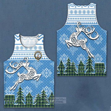 Blackadder Clan Christmas Men's Tank Top Celtic Reindeer Style Men - Tartan Vibes Clothing