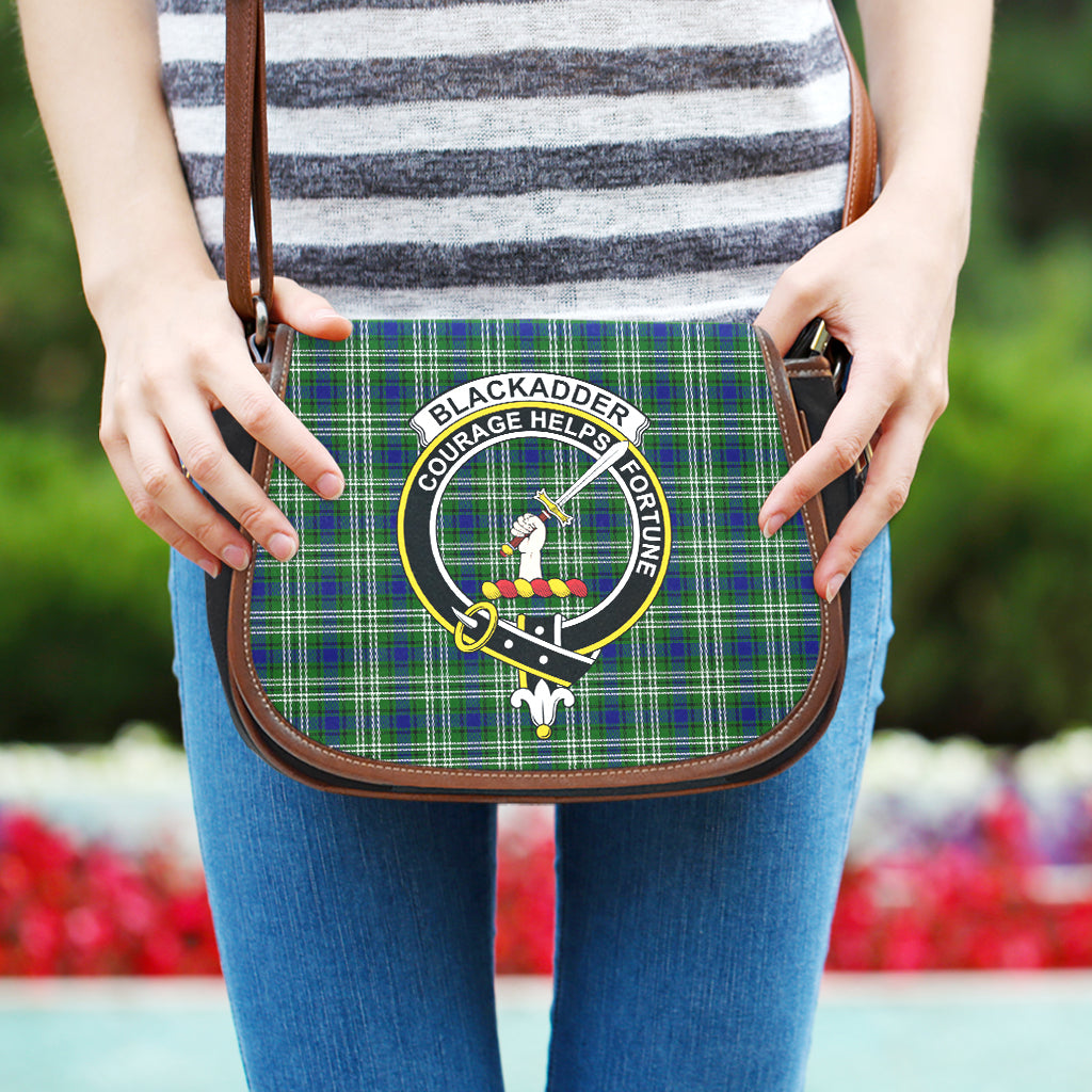 Blackadder Tartan Saddle Bag with Family Crest One Size - Tartan Vibes Clothing