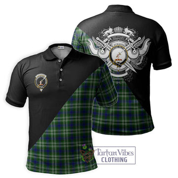 Blackadder Tartan Polo Shirt with Family Crest and Military Logo Style Kid - Tartan Vibes Clothing