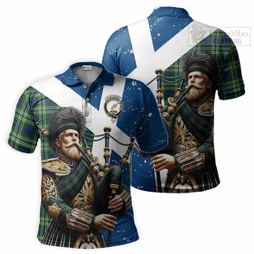 Blackadder Tartan Polo Shirt with Family Crest Scottish Bagpiper Vibes Kid - Tartan Vibes Clothing