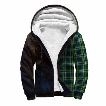 Blackadder Tartan Family Crest Sherpa Hoodie Alba Gu Brath Be Brave Lion Ancient Style Unisex S - Tartan Vibes Clothing