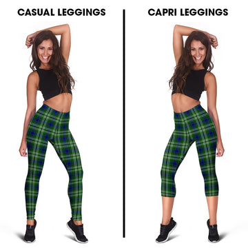 Blackadder Tartan Womens Leggings Capri Leggings - Tartan Vibes Clothing
