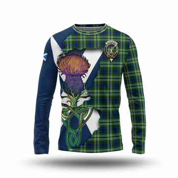 Blackadder Tartan Family Crest Long Sleeve T-Shirt Scottish Thistle Celtic Inspired Unisex - Tartan Vibes Clothing