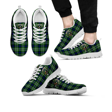 Blackadder Tartan Sneakers with Family Crest