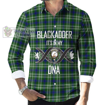 Blackadder Tartan Long Sleeve Button Shirt with Family Crest DNA In Me Style Men's Shirt S - Tartan Vibes Clothing