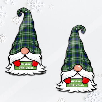 Blackadder Gnome Christmas Ornament with His Tartan Christmas Hat