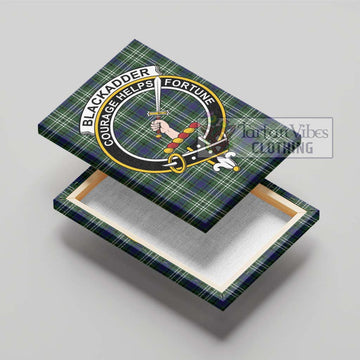 Blackadder Tartan Canvas Print Wall Art with Family Crest