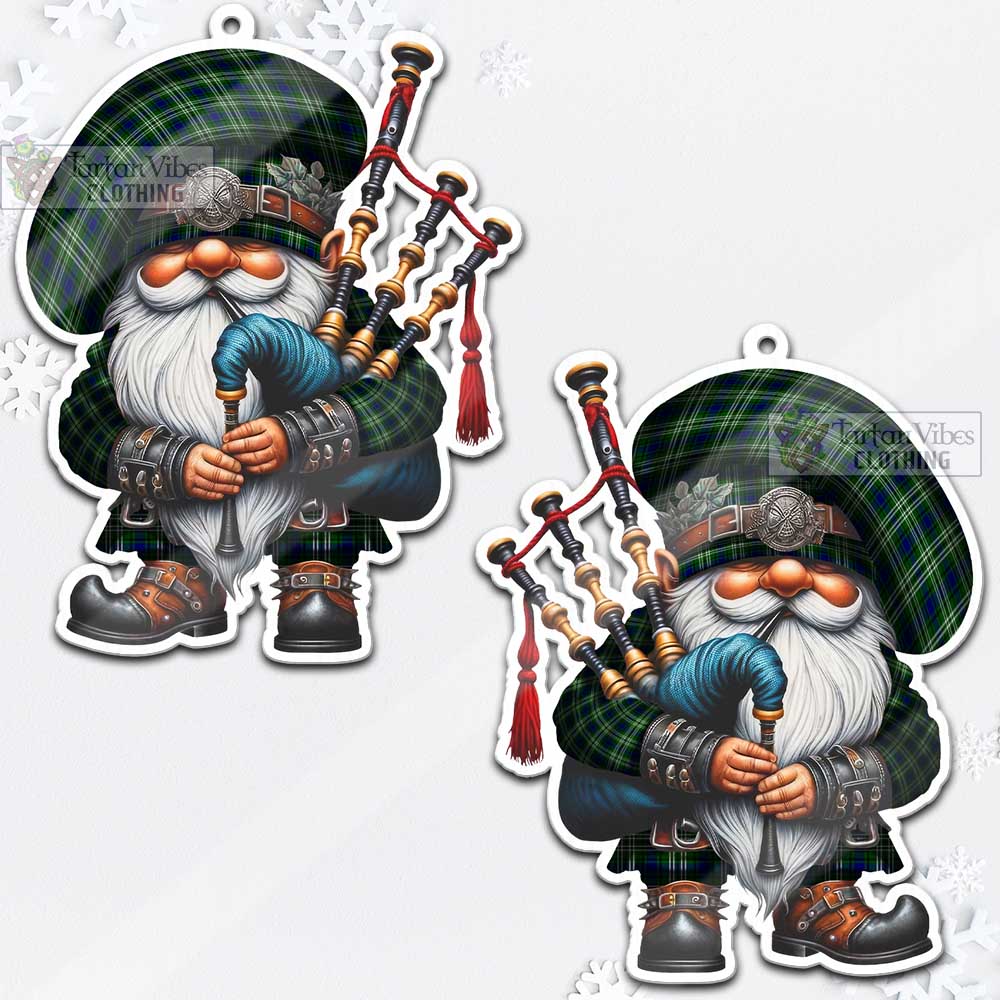 Tartan Vibes Clothing Blackadder Tartan Badpiper Gnome Christmas Ornament