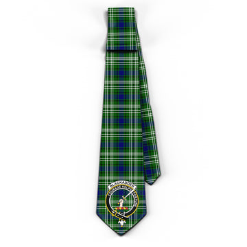 Blackadder Tartan Classic Necktie with Family Crest - Tartan Vibes Clothing